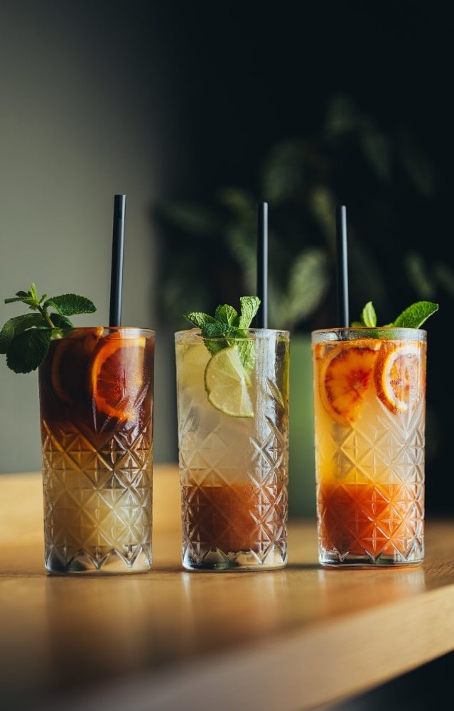 Domácí limonády s citrusy a mátou